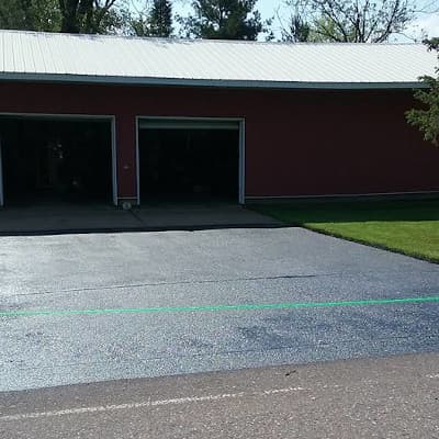 driveway that just had sealcoating applied to it